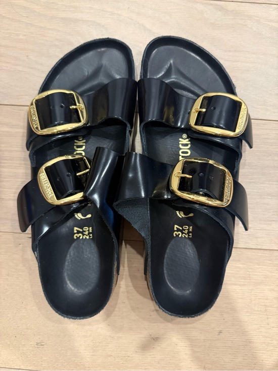 Birkenstock Shoes - Birkenstock Arizona Big Buckle Sandals with Gold Buckles